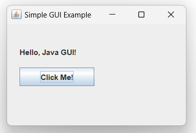 Simple Java GUI