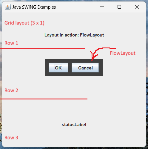 Simple Java GUI layout